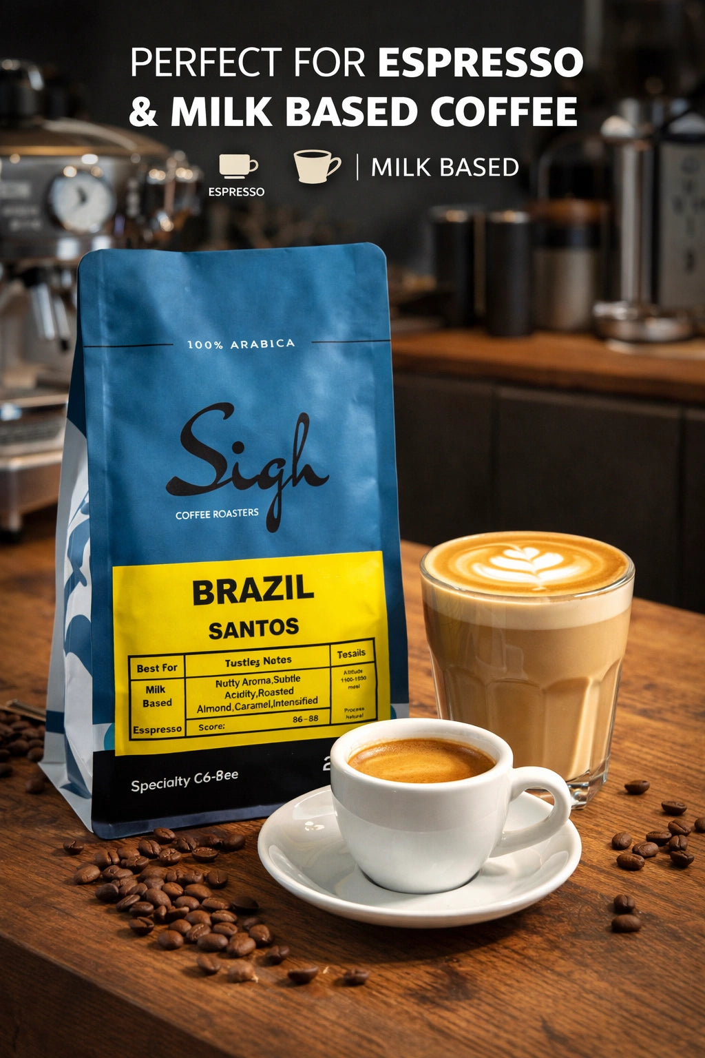 Brazil Santos Roasted Coffee Beans