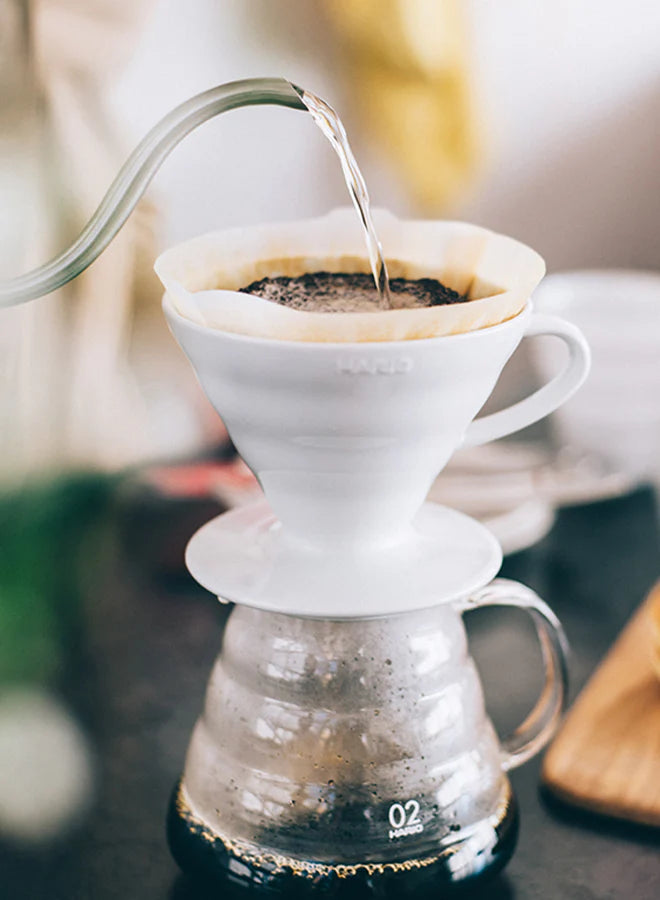 Hario - Ceramic Coffee Dripper V60-02 - White