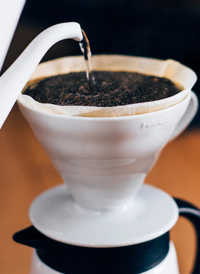 Hario - Ceramic Coffee Dripper V60-02 - White