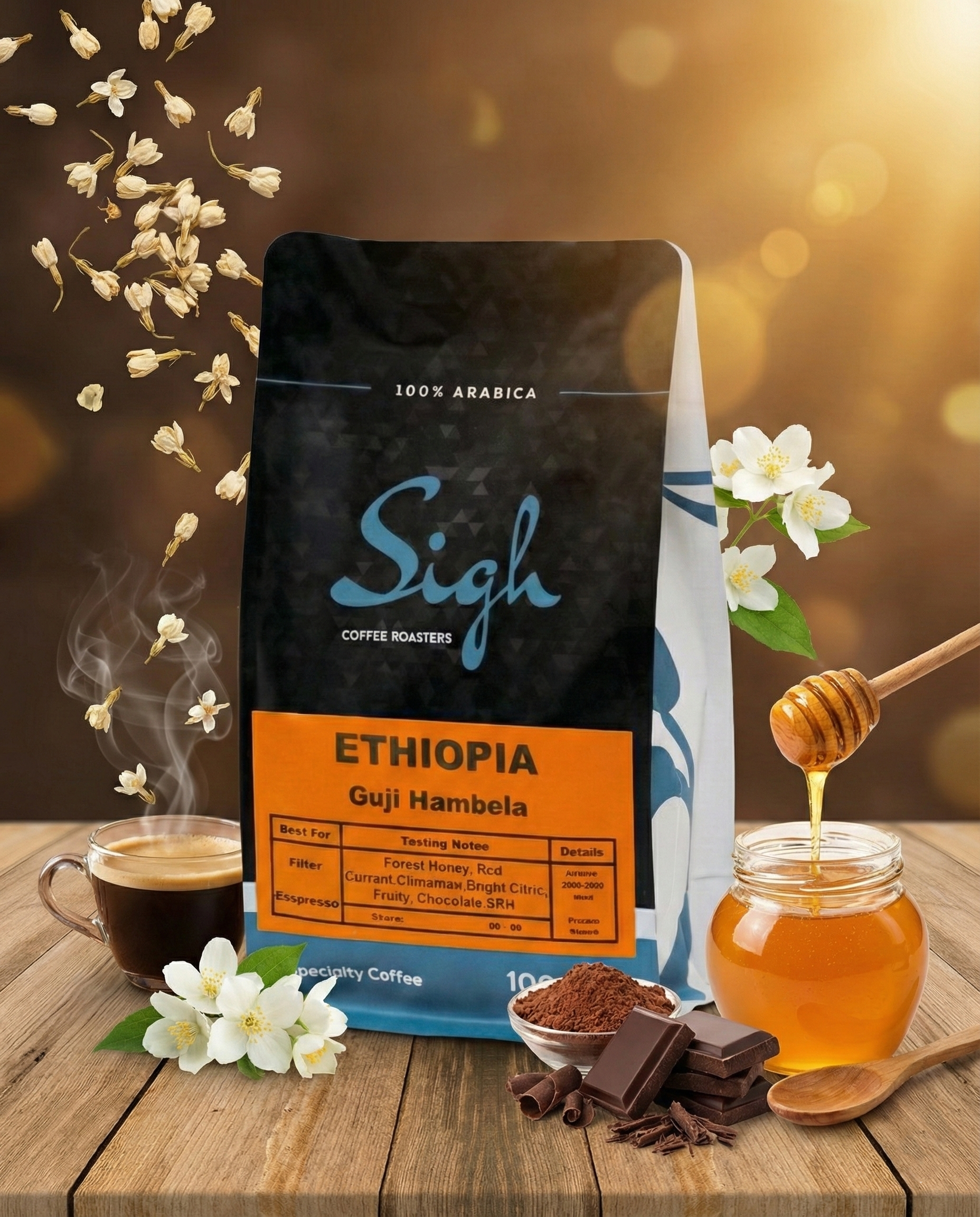 Ethiopia Guji Hambela Roasted Coffee Beans